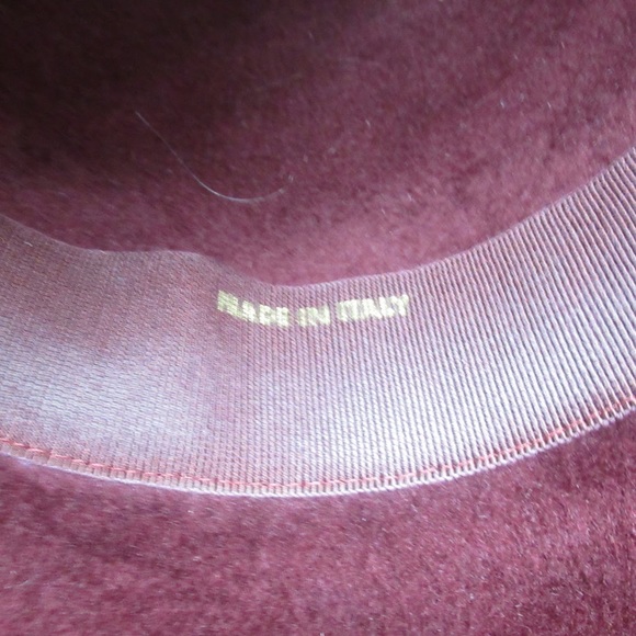 authentic HERMÈS bordeaux FELTED RABBIT FUR hat - Picture 7 of 8